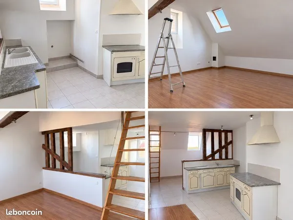 T2 duplex meublé - 42 m² - Centre-ville d'Avallon