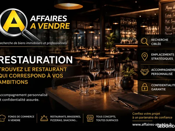 Fonds de commerce, restaurant 120 m² CONCARNEAU