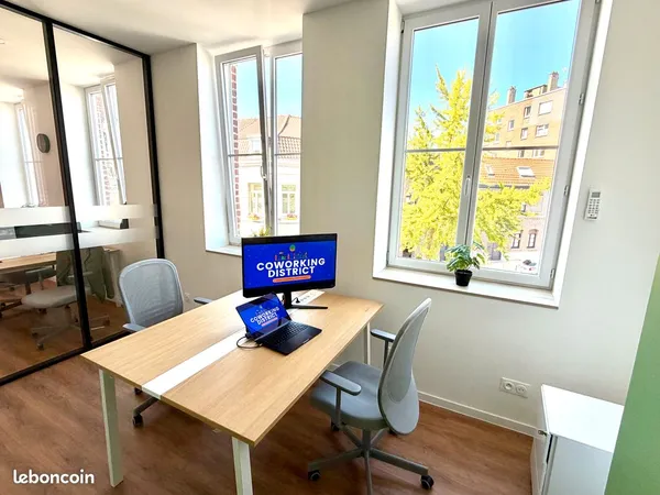 Bureau privatif 11m² - Tout compris 490/mois - Centre Tourcoing