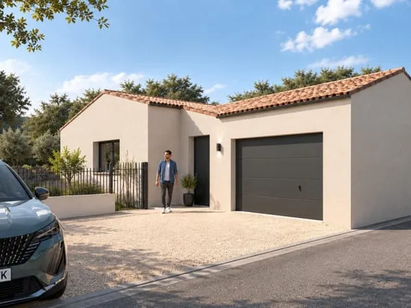 À vendre : Maison de plain-pied - 95 m² habitables + garage - Coux (Ardèche)