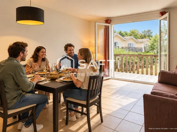 BARBASTE - DUPLEX T3 AVEC TERRASSE, PISCINES ET TENNIS Un appartement, trois projets : vivre, louer 
