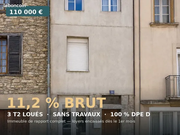 Immeuble de rapport 6 pièces 86 m²