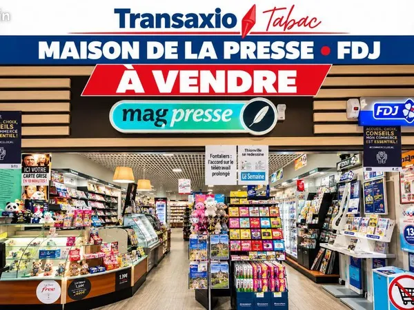 Fonds de commerce presse, FDJ, cadeaux 100 m²