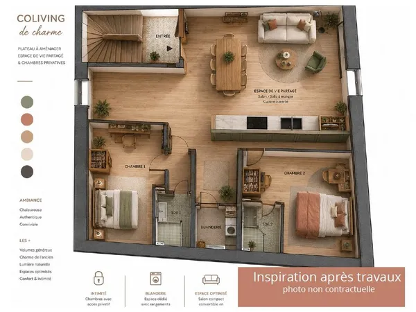 Appartement 2 pièces 99 m²
