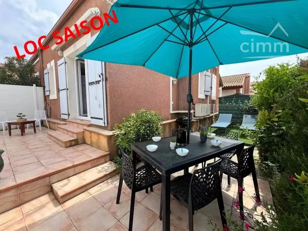 Pavillon avec un jardin à 100m de la plage