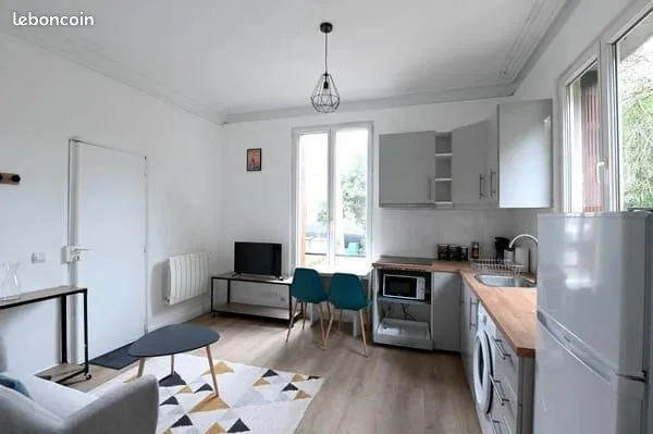 🏡 T1 bis meublé rénové avec jardin - Colombes (92700)