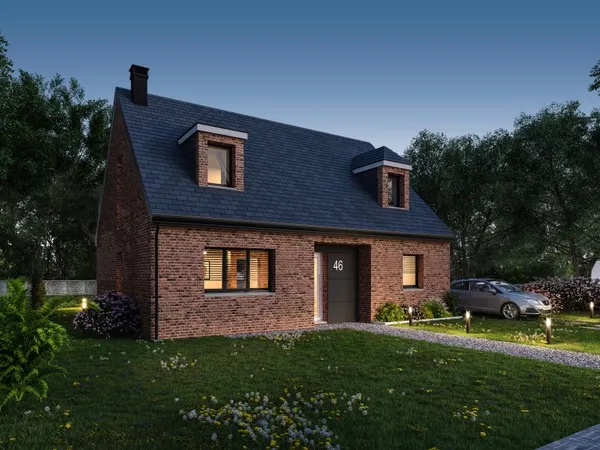 Terrain + maison 107 m²