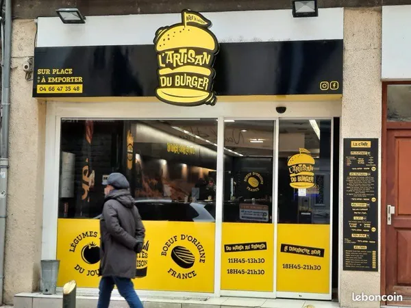 À vendre - Fonds de commerce restauration (burgers) - Mende