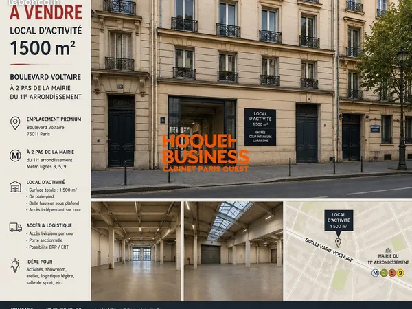 Local 1600 m² Paris