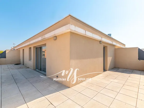 T3 de 63,59 m² avec terrasse de 45 m² et garage