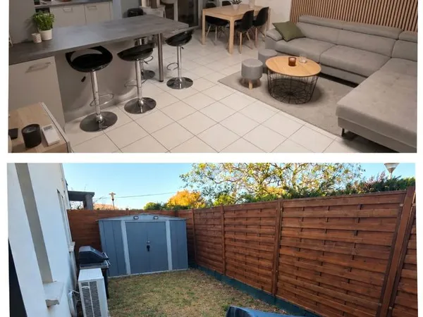 Appartement T3 63 m² en rez-de-jardin avec jardin privatif, terrasse et climatisation