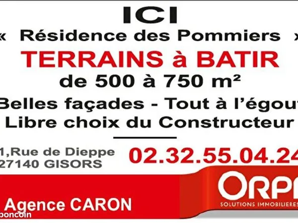 Terrain 572 m² Gisors