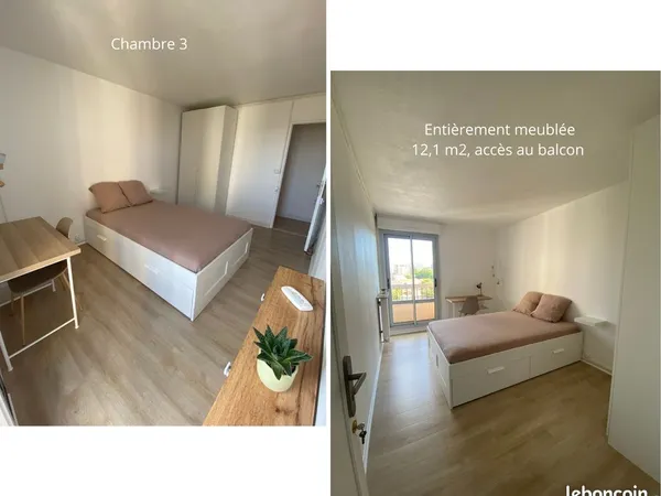 Colocation neuve et meublée Villeurbanne Grandclément