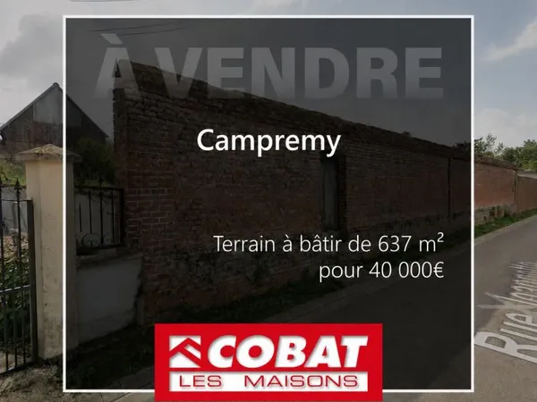 Terrain 637 m² Campremy