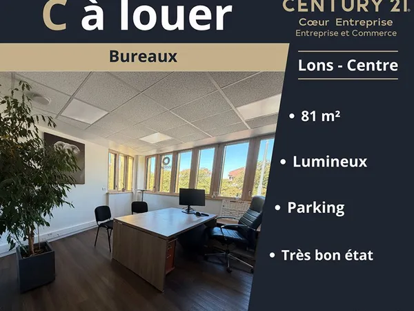 Bureaux 82 m² LONS LE SAUNIER
