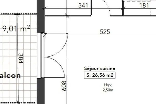 Appartement 2 pièces 53 m²