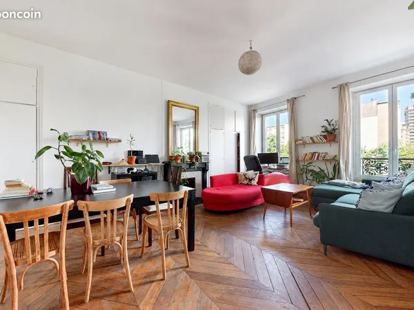 Loue bel appartement, calme et lumineux, métro Riquet