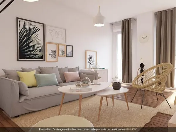 Appartement 3 pièces 60 m²