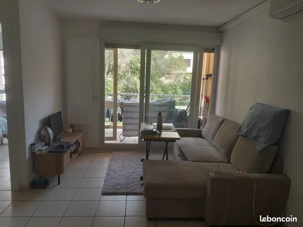 Nice riquier - 2 pièces meublé avec terrasse et vue mont alban - 1 200 /mois