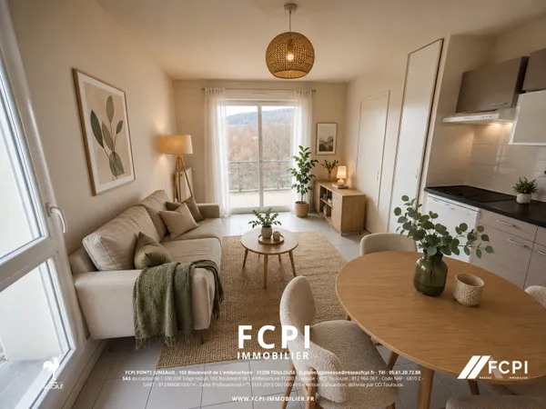 Appartement deux pièces 41 m2 - FLOIRAC