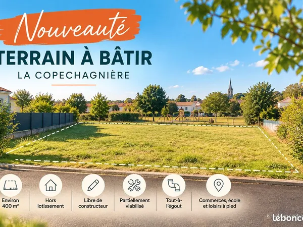 Terrain 400 m² LA COPECHAGNIERE