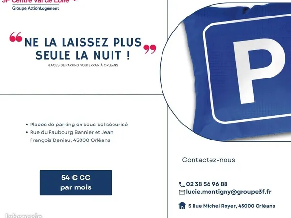 Parking 12 m² Orleans