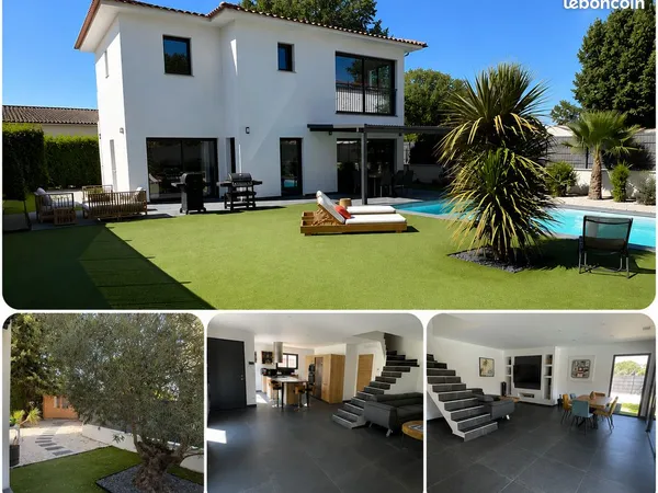 Villa d'architecte de 2020 - 110 m² - Piscine - Jardin paysager - Aucun travaux - Auberge Neuve / Ca