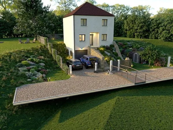 Terrain + maison 103 m²