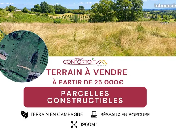 Terrain Constructible à vendre - Cahuzac