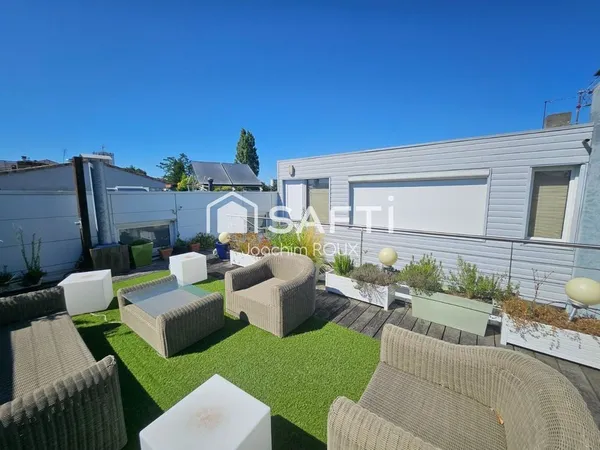 Maison 200m² double terrasse au jardin public