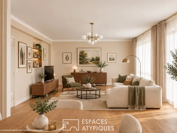 Appartement à réinterpréter dans quartier prisé