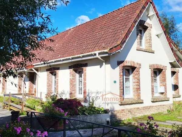 Vrai plain-pied en campagne, proche Montreuil sur mer et Bea