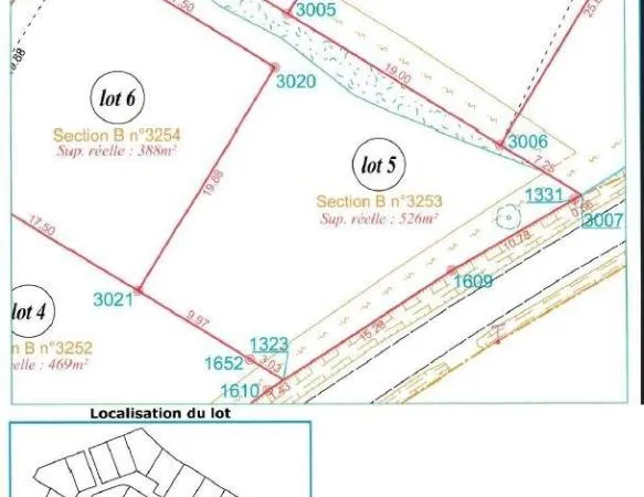 Terrain 526 m²