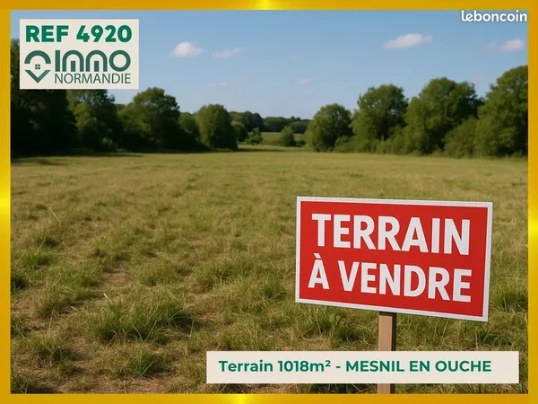 Terrain 1018 m² Mesnil-en-Ouche
