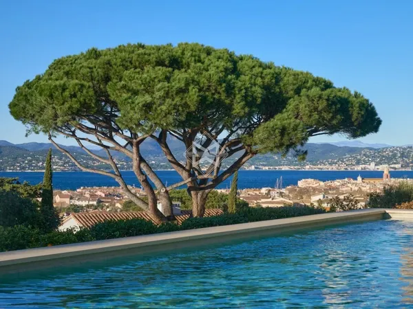 Vue mer à pied du village de Saint-Tropez
