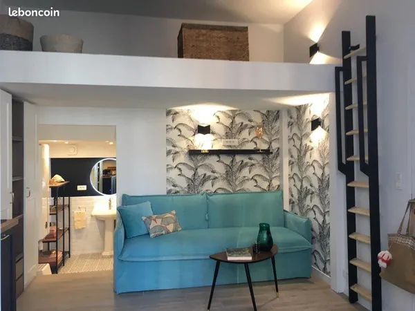 Location étudiant (e) T1 appartement refait à neuf 25m2 +cour impasse privative Octobre centre de Bi