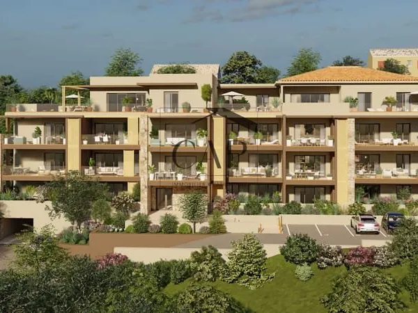 Studio neuf vue mer de 38m avec grande terrasse + pk Solenzara, proche mer/centre