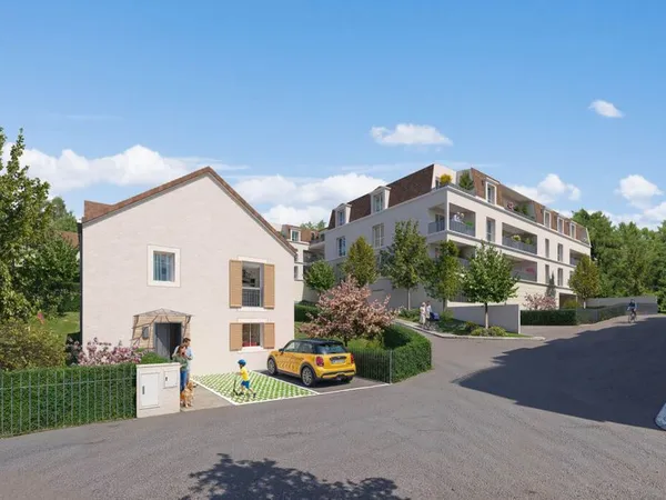 Appartement 3 pièces neuf de 57 m2 avec balcon et parking - Egly