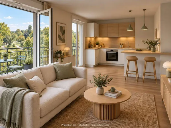 Appartement 3 pièces 64 m²