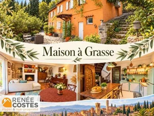 Vente en nue propriété - F75 ans - GRASSE (06130)