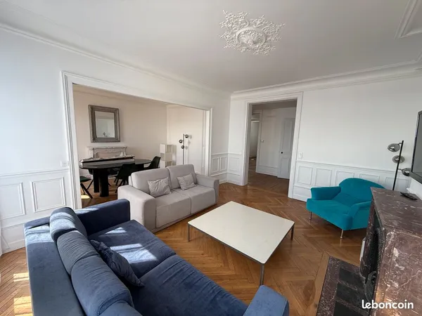 Le havre centre / coty - appartement meublé de standing - 2 chambres - dernier étage - plein sud