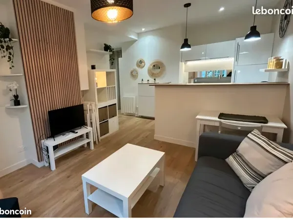 A LOUER - Superbe T1 bis meublé de 34m2 rénové à neuf - Jarnac-Champagne