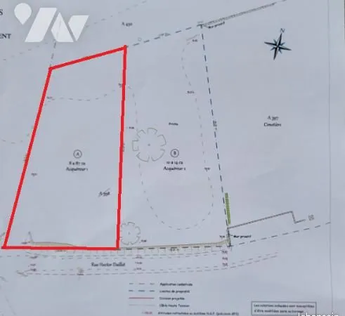 Terrain 887 m² AMPLIER