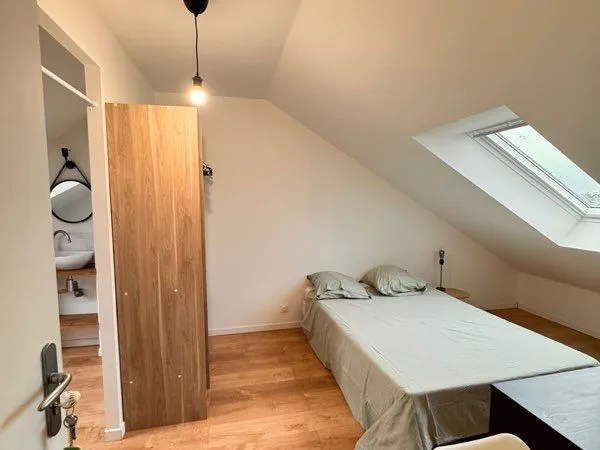 Grande chambre de 22m2 disponible dans une belle maison entièrement rénovée et meublée haut de gamme