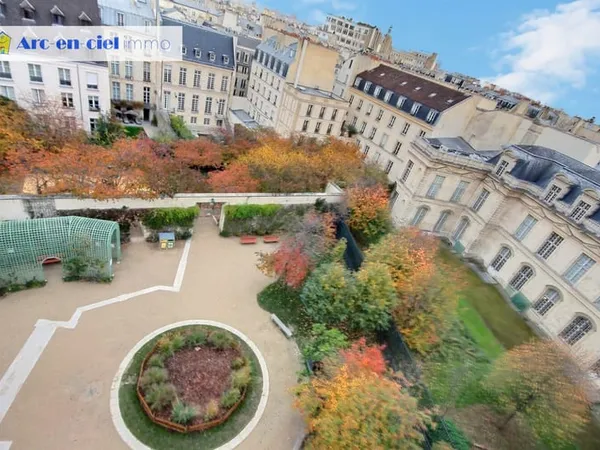 2 pièces vue jardin Anne Frank Le Marais