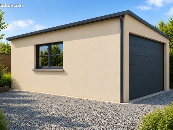 Garage pour fourgon ou deux voitures