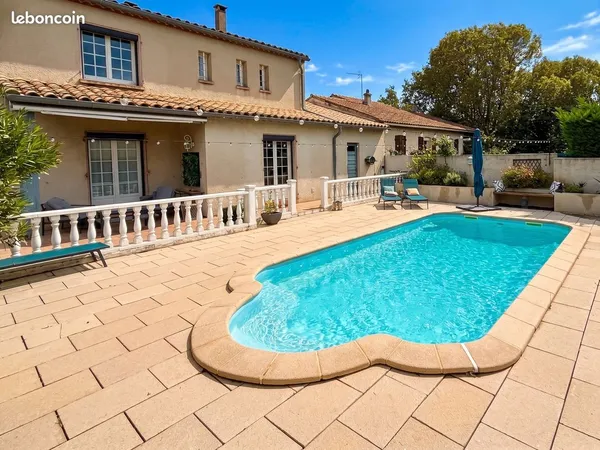Maison 6 pièces 129 m² - avec piscine, cuisine d'été, garage - excellentes performances énergétiques