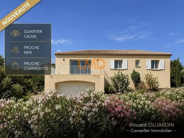 Corse, Ventiseri, maison T5 de 114m2, terrain 738m2