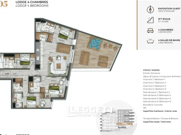 Appartement 5 pièce(s), TIGNES