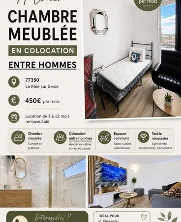 Chambre en colocation